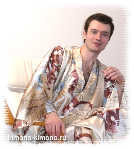 японское кимоно Тайра, белое