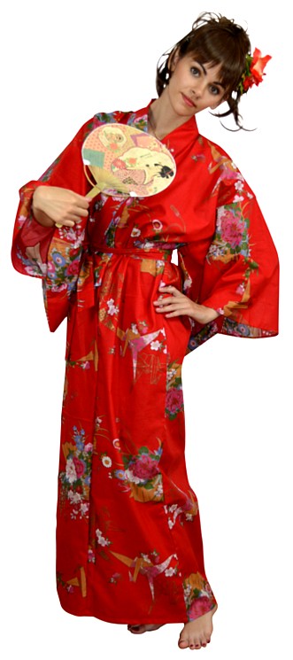 Японское кимоно женское Оригами. Женский халат в японском стиле. Женская  одежда для дома. Купить кимоно в подарок..