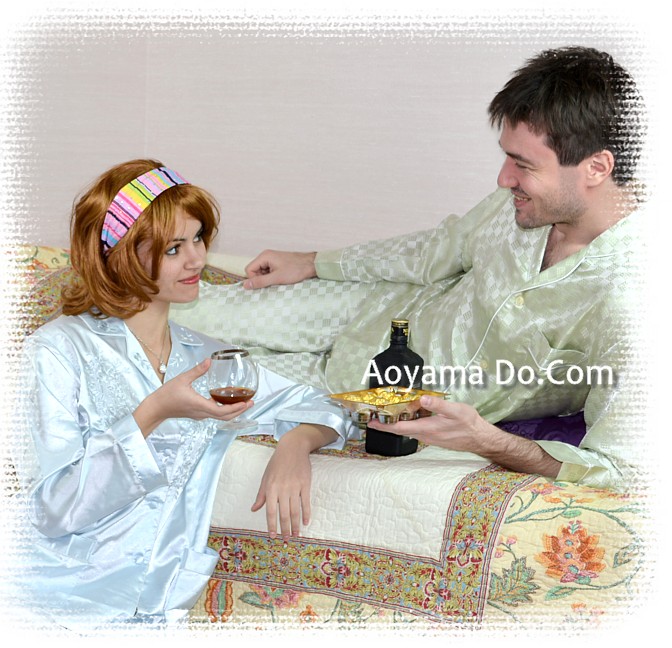 мужская шелковая пижама в интернет-магазине KIMONOYA