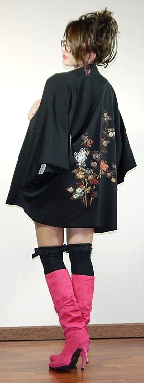 хаори с авторским рисунком, 1950-е гг.