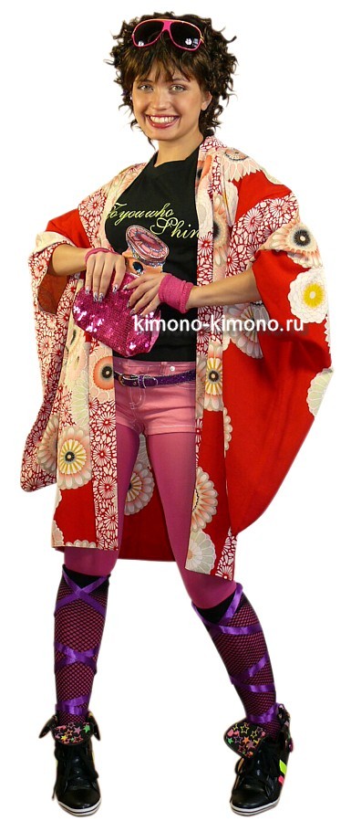 японская одежда: жакет хаори из  шелка