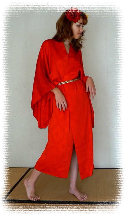 японское шелковое кимоно, 1930-е гг.