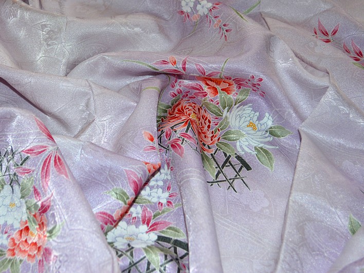 рисунок ткани японского кимоно