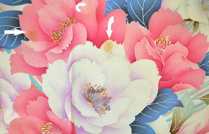 авторская роспись на японском шелковом кимоно